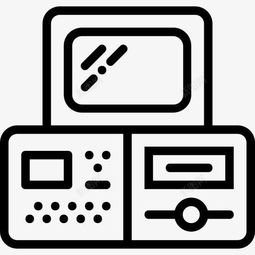 监视器空间16线性图标svg_新图网 https://ixintu.com 监视器 空间16 线性