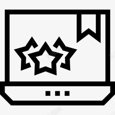 笔记本电脑网页开发2线性图标图标