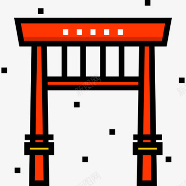 门中国7线颜色图标图标