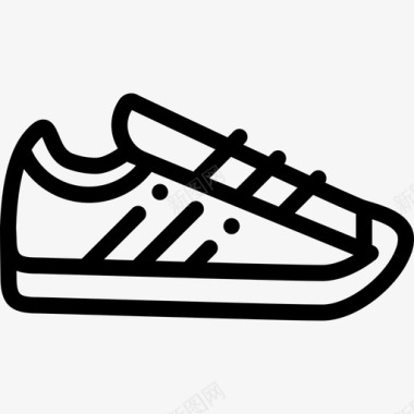 运动鞋巴西2直线型图标图标