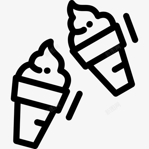 冰淇淋浪漫15直系图标svg_新图网 https://ixintu.com 冰淇淋 浪漫15 直系