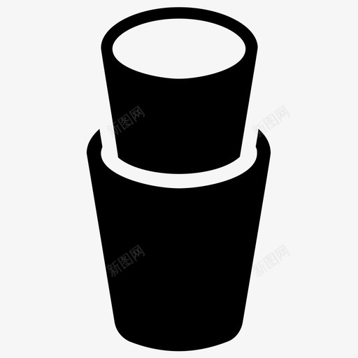 咖啡容器饮料容器杯子图标svg_新图网 https://ixintu.com 一次性咖啡 一次性玻璃 咖啡容器 塑料包装和一次性餐具字形图标 塑料玻璃 杯子 饮料容器