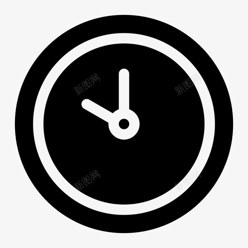 挂钟闹钟十点钟图标svg_新图网 https://ixintu.com 十点钟 手表 挂钟 时间 闹钟
