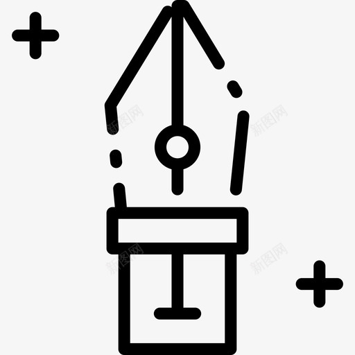 钢笔创意工具3线性图标svg_新图网 https://ixintu.com 创意工具3 线性 钢笔