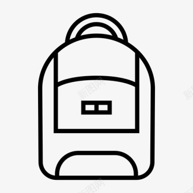 背包学校行李图标图标