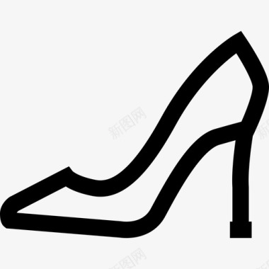 高跟鞋意大利6直线型图标图标