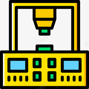 机械压力机工业8黄色图标图标