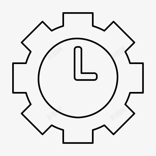工作时间时钟控制图标svg_新图网 https://ixintu.com ios 工作时间 控制 时钟 服务 管理 网页设计 艺术设计大纲 设置
