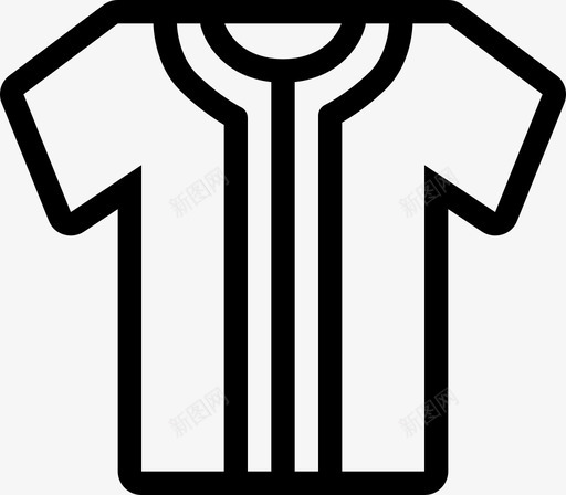 棒球服衣服游戏图标svg_新图网 https://ixintu.com linewerk运动棒球 棒球服 游戏 衣服 衬衫 运动