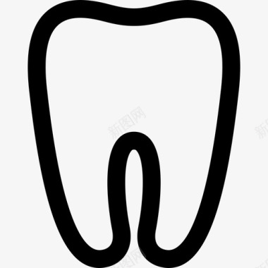 牙齿医学44直线型图标图标