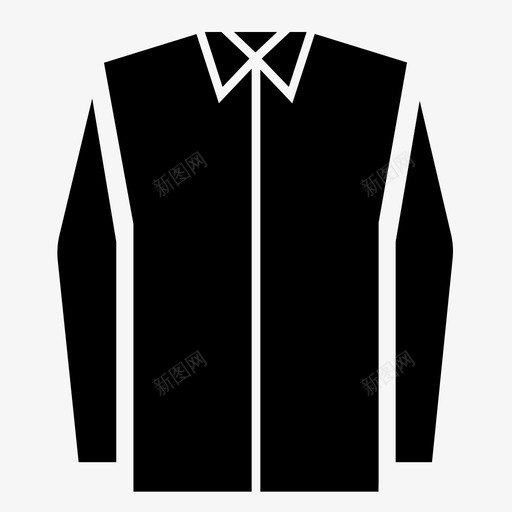 正式衬衫服装男装图标svg_新图网 https://ixintu.com 时装和服装 服装 正式衬衫 男装