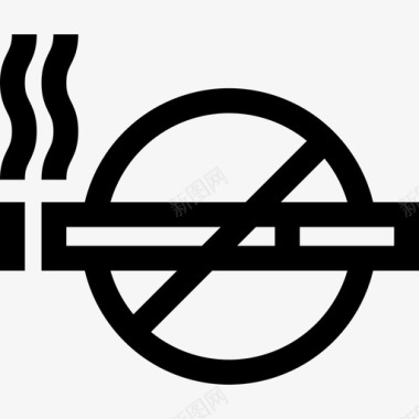 禁止吸烟17号酒店直系图标图标