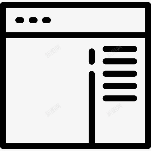 菜单网络导航概述线性图标svg_新图网 https://ixintu.com 线性 网络导航概述 菜单