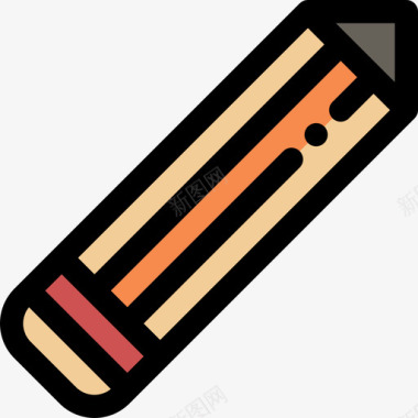 铅笔工具20线颜色图标图标