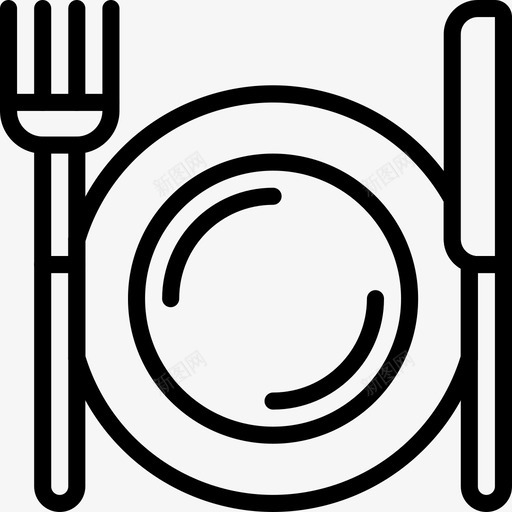 餐具厨房用品3线状图标svg_新图网 https://ixintu.com 厨房用品3 线状 餐具