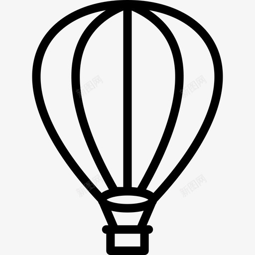 热气球运输17线性图标svg_新图网 https://ixintu.com 热气球 线性 运输17