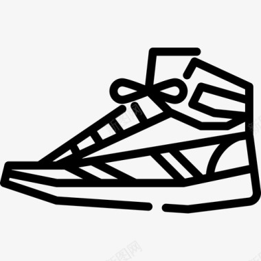 运动鞋80年代4直线型图标图标