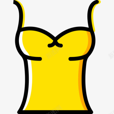 无袖女装3黄色图标图标