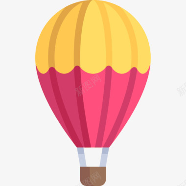 热气球假日旅行2平底图标图标