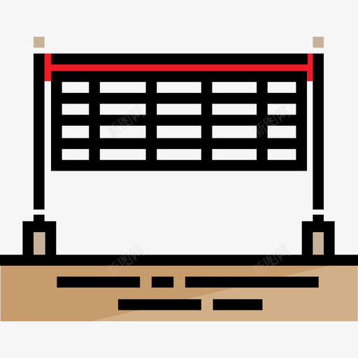 排球网运动28线颜色图标svg_新图网 https://ixintu.com 排球网 线颜色 运动28