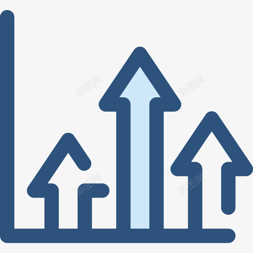 增长员工组织蓝色图标svg_新图网 https://ixintu.com 员工组织 增长 蓝色