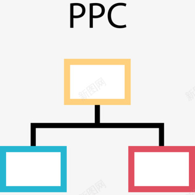 Ppc搜索引擎优化和营销6持平图标图标