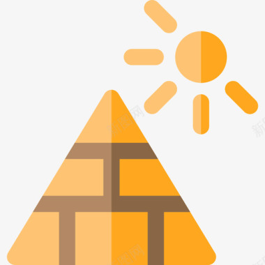 金字塔冒险之旅公寓图标图标