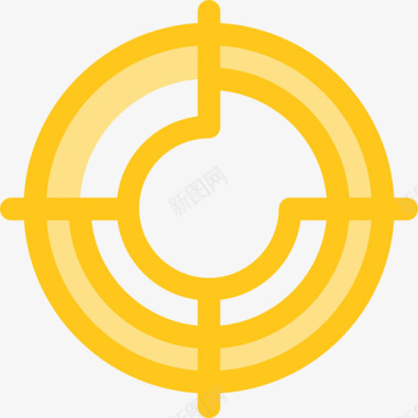 目标位置8黄色图标图标