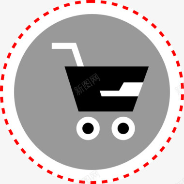 购物车互联网搜索引擎优化营销2扁平图标图标