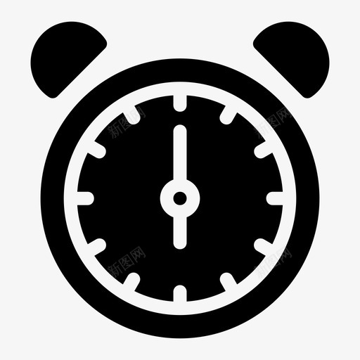 钟六点钟时间图标svg_新图网 https://ixintu.com 六点钟 手表 挂钟 时间 钟