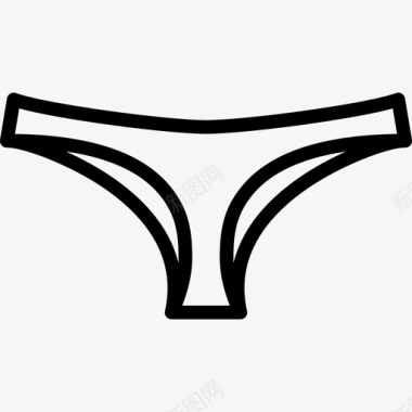 内裤女装4件直线型图标图标