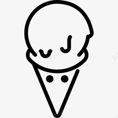 冰淇淋马戏团25直线型图标图标