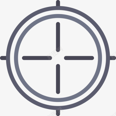 圆形目标游戏3平坦图标图标