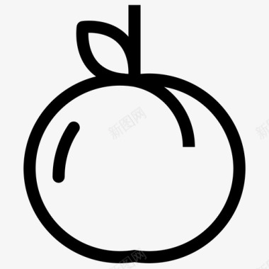桃子苹果水果图标图标