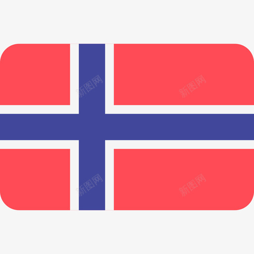 挪威国际国旗6圆形矩形图标svg_新图网 https://ixintu.com 国际国旗6 圆形矩形 挪威