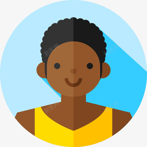 非洲文化化身3扁平图标svg_新图网 https://ixintu.com 扁平 文化化身3 非洲