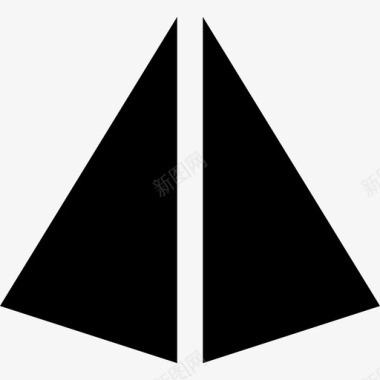 金字塔数学符号5填充图标图标