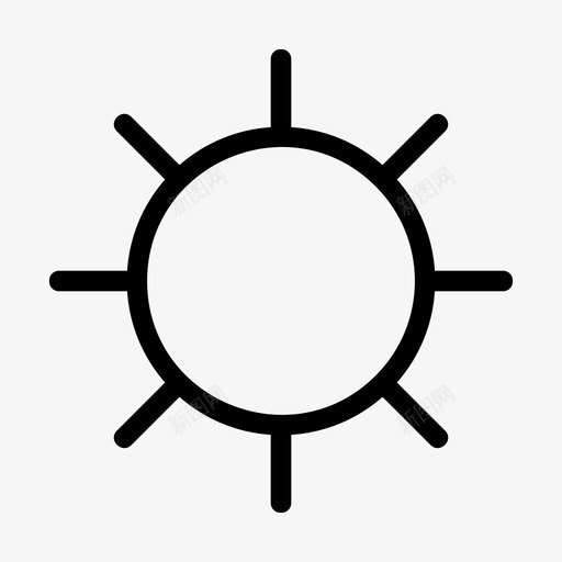 太阳气候光线图标svg_新图网 https://ixintu.com 假日线图标 光线 天气 太阳 气候 阳光