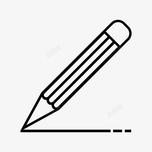铅笔绘画学校图标svg_新图网 https://ixintu.com 写作 学习 学校 绘画 铅笔