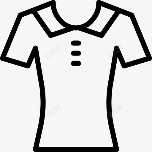 衬衫女装4直线型图标svg_新图网 https://ixintu.com 女装4 直线型 衬衫