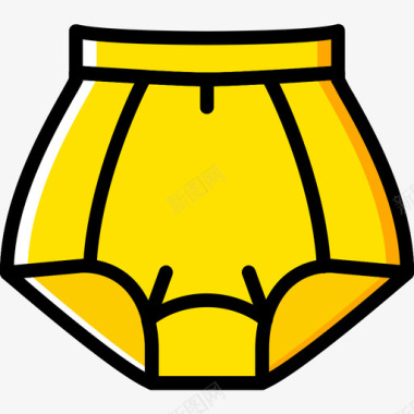 内裤女装3黄色图标图标
