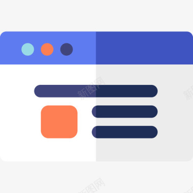 浏览器数字营销31扁平图标图标