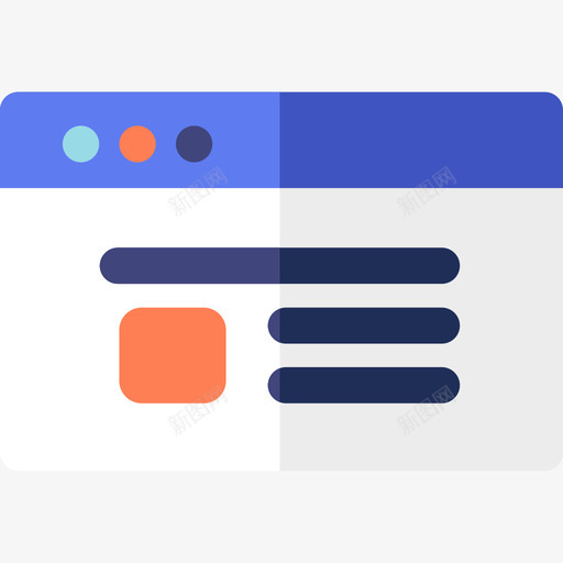 浏览器数字营销31扁平图标svg_新图网 https://ixintu.com 扁平 数字营销31 浏览器