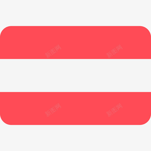 奥地利国际国旗6圆形矩形图标svg_新图网 https://ixintu.com 国际国旗6 圆形矩形 奥地利