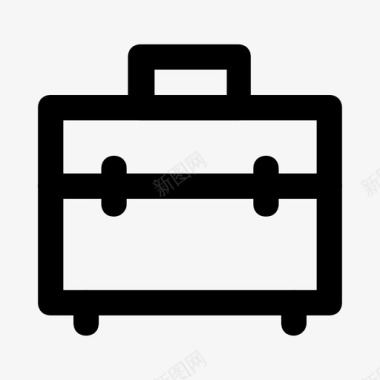 公文包行李手提箱图标图标