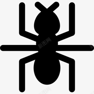 蚂蚁动物24填充图标图标