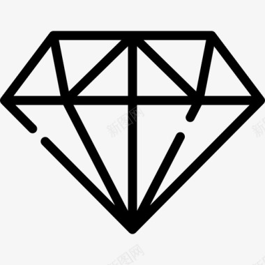 钻石营销8直线型图标图标