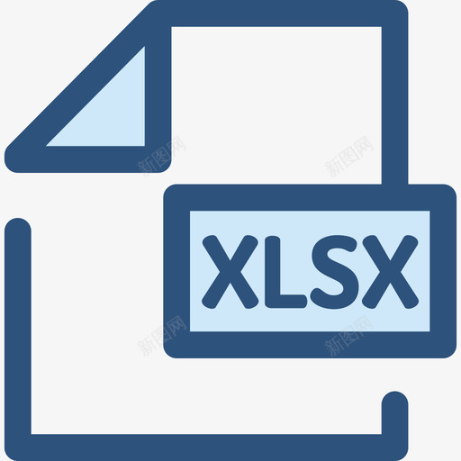 Excel文件和文件夹8蓝色图标svg_新图网 https://ixintu.com Excel 文件和文件夹8 蓝色