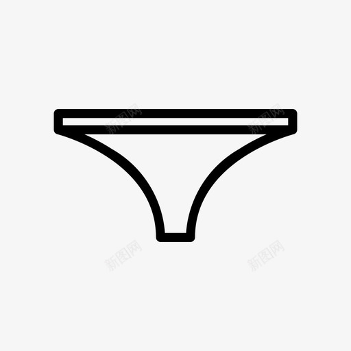 内裤内衣裤子图标svg_新图网 https://ixintu.com 内衣 内裤 女性卫生 裤子
