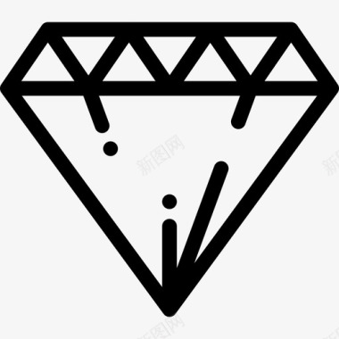 钻石游戏8直线图标图标